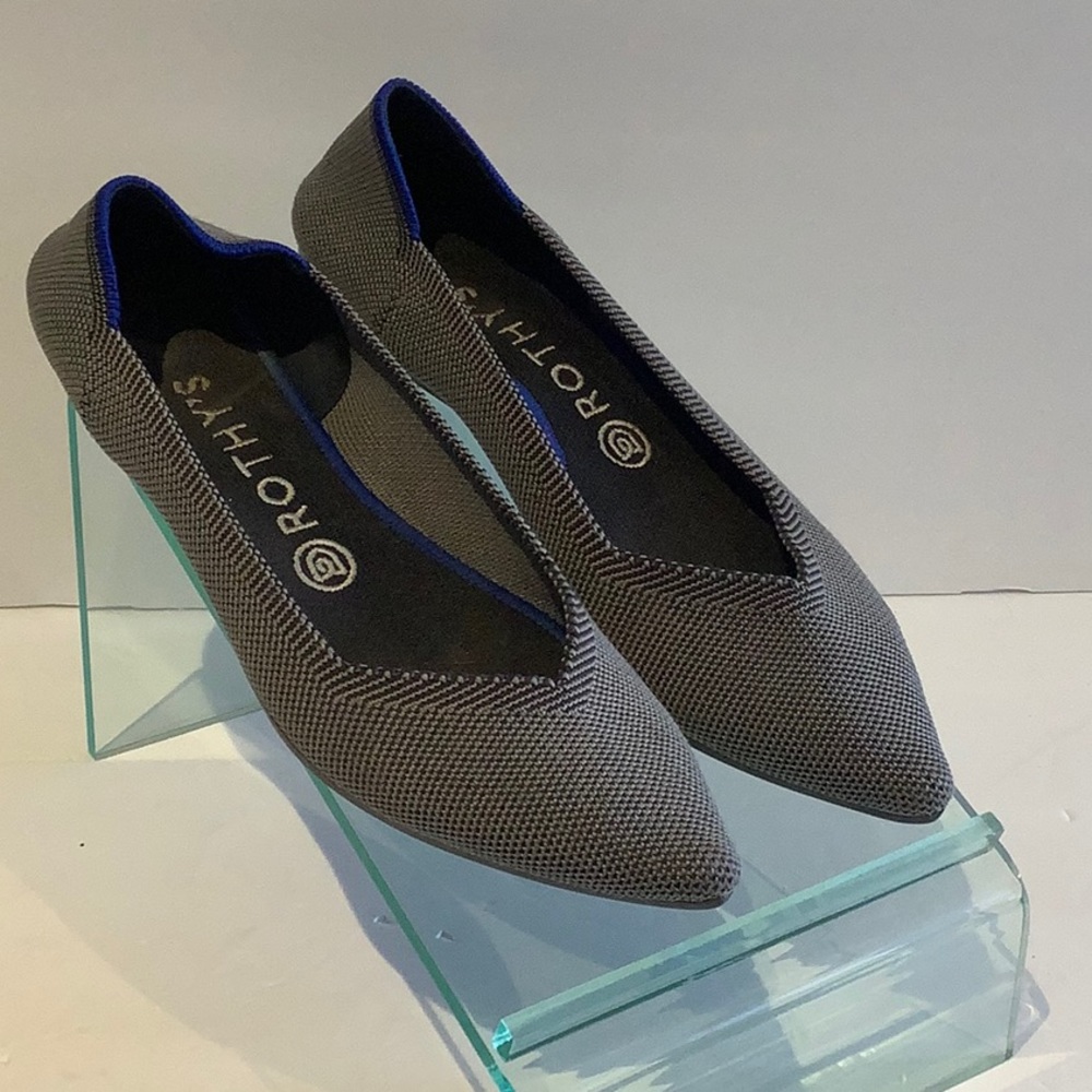 Grey Pointed Toe Rothys